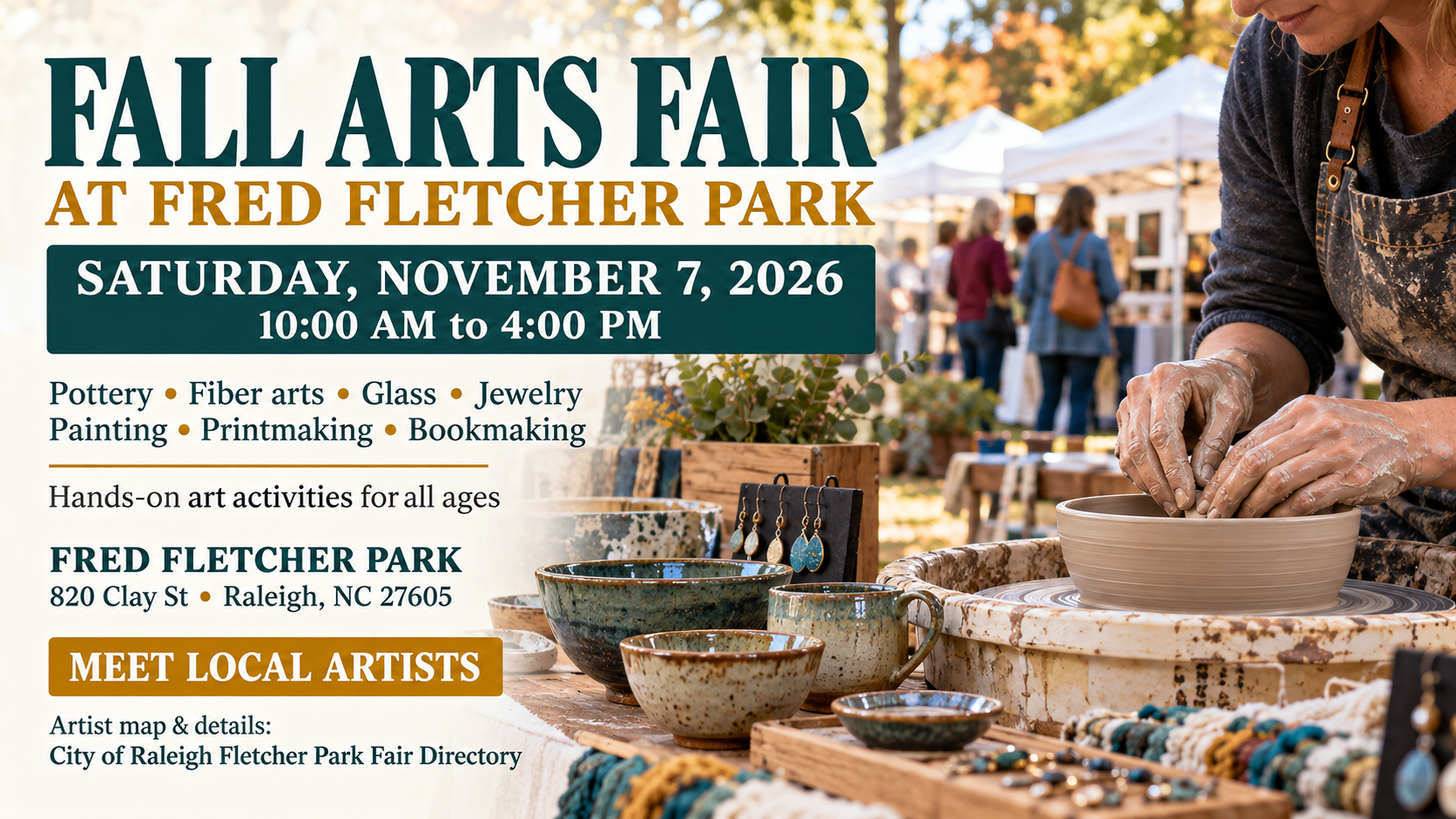 Annual Fall Arts Fair at Fred Fletcher Park